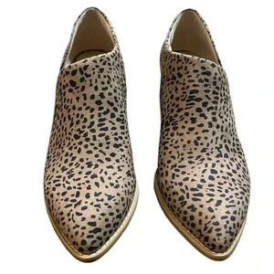 BC Born in California Vegan Leopard Print Low Bootie Size 6.5
